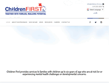 Tablet Screenshot of children-first.ca